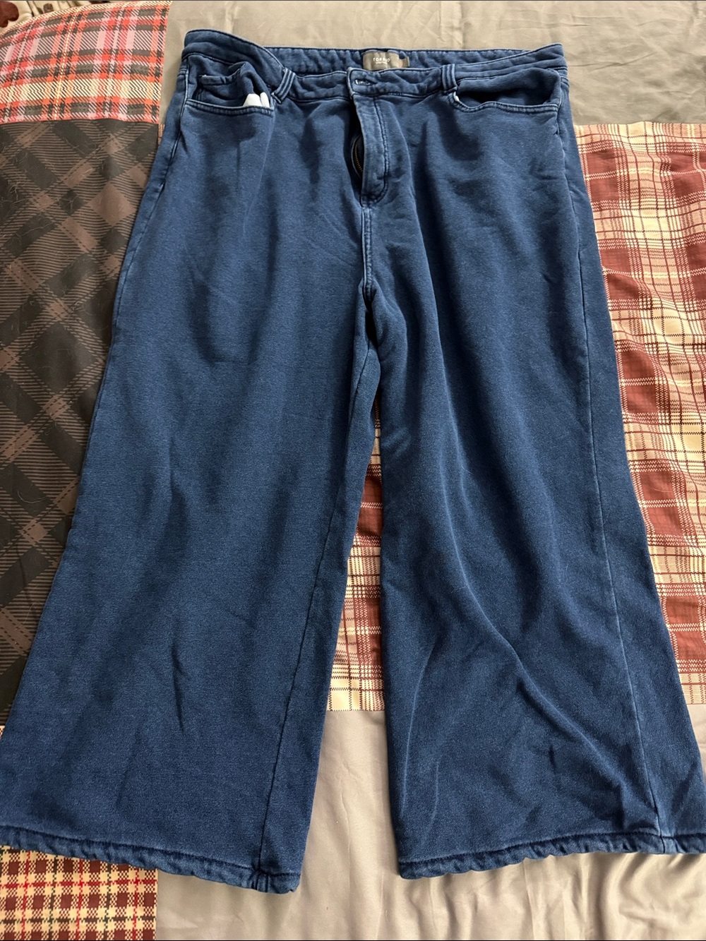 Torrid High-Rise Wide-Leg French Terry Jean 24S